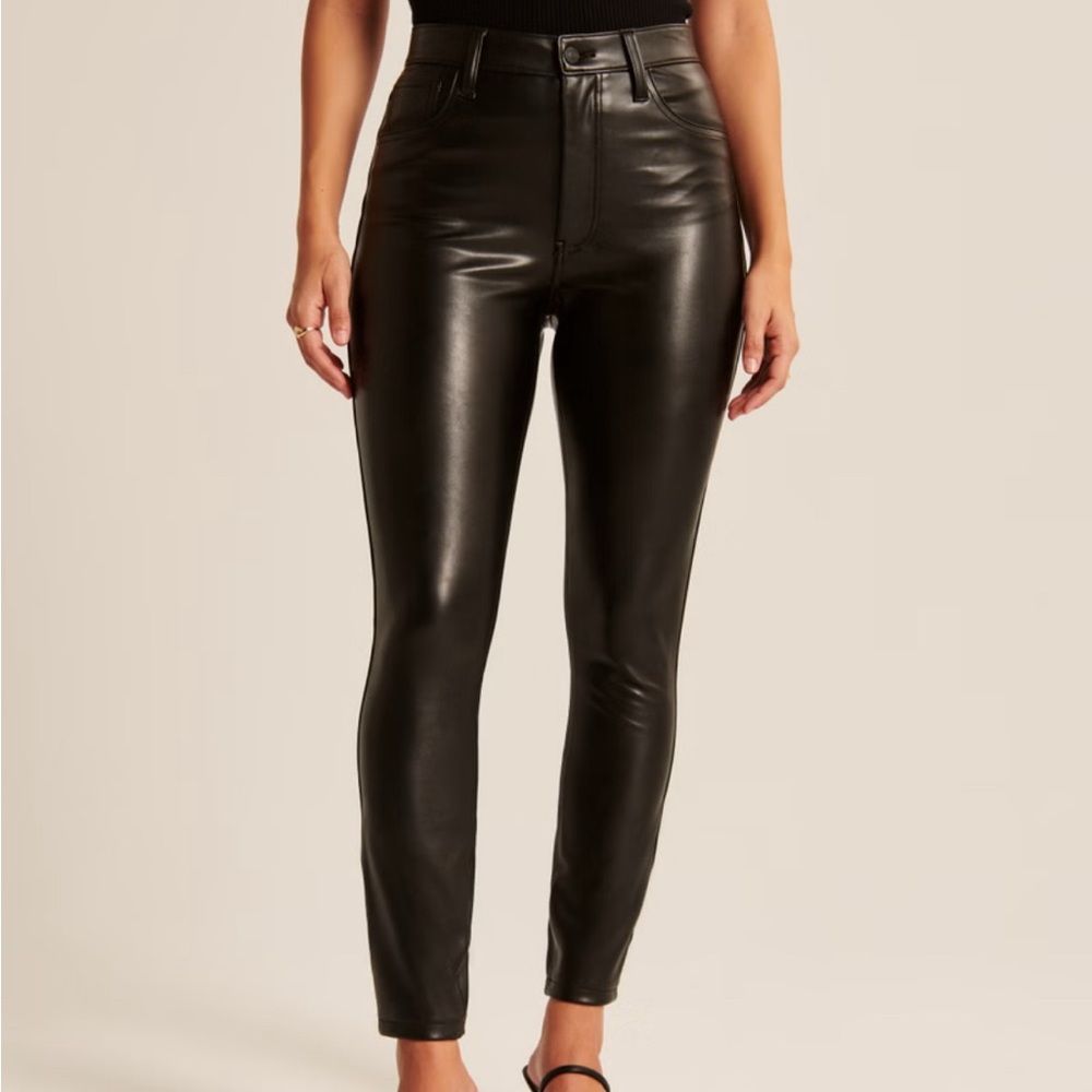 Curve Love Leather Skinny Pant